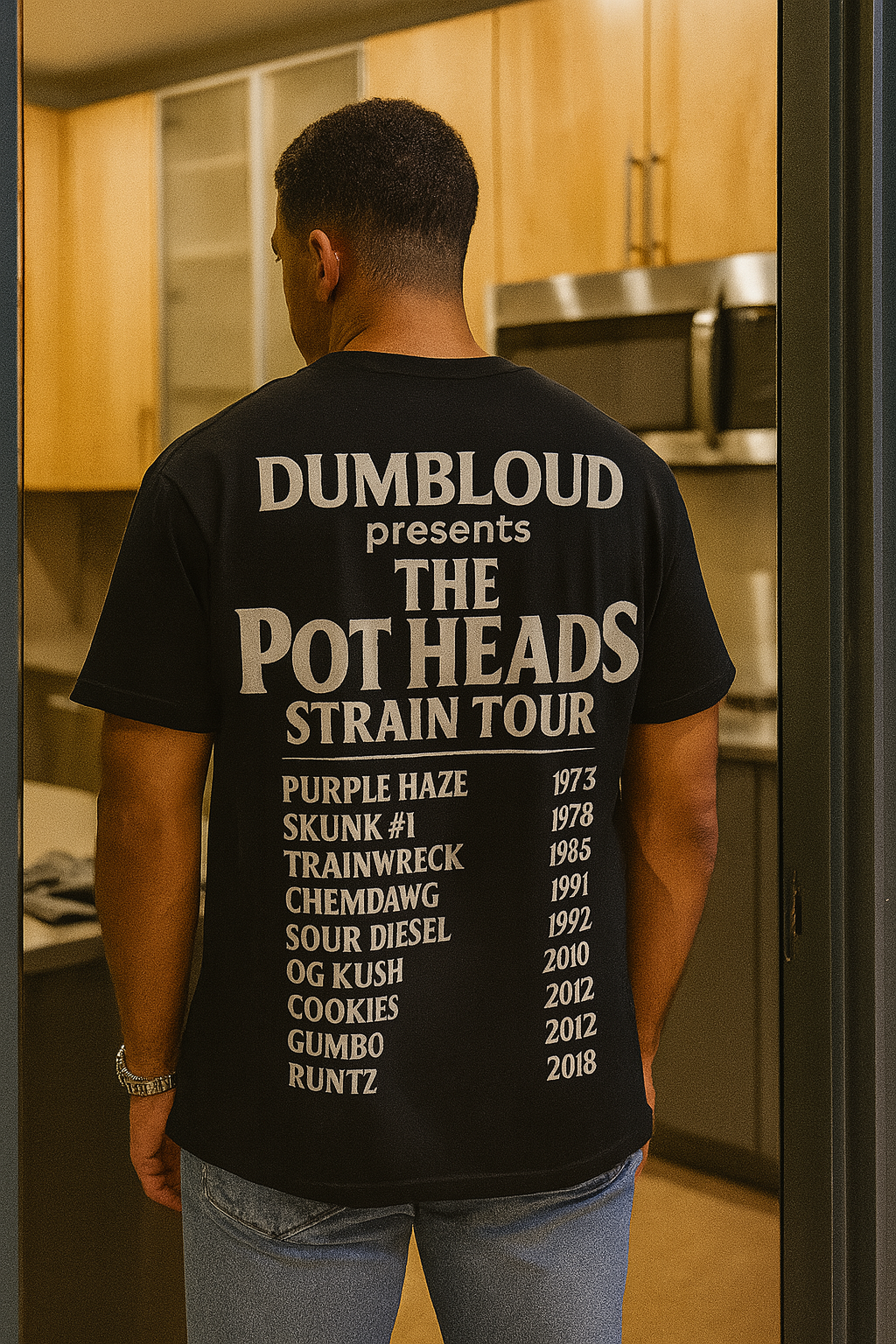The Pot Heads tour tee.