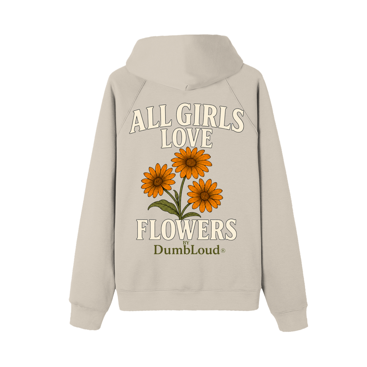 All Girls Love Flowers Fleece Hoodie