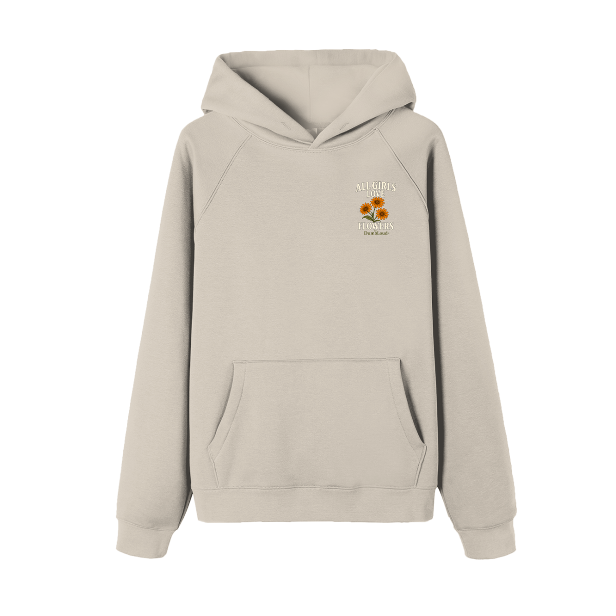 All Girls Love Flowers Fleece Hoodie