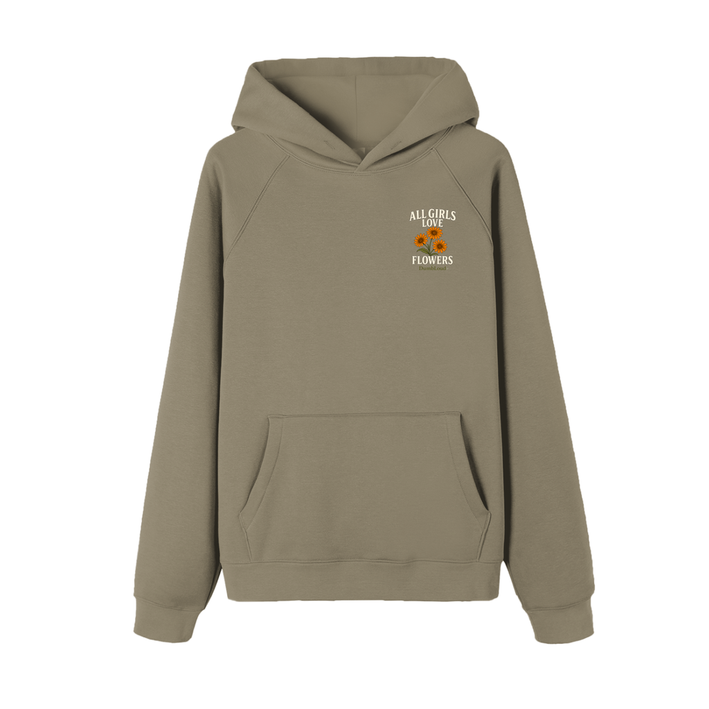 All Girls Love Flowers Fleece Hoodie