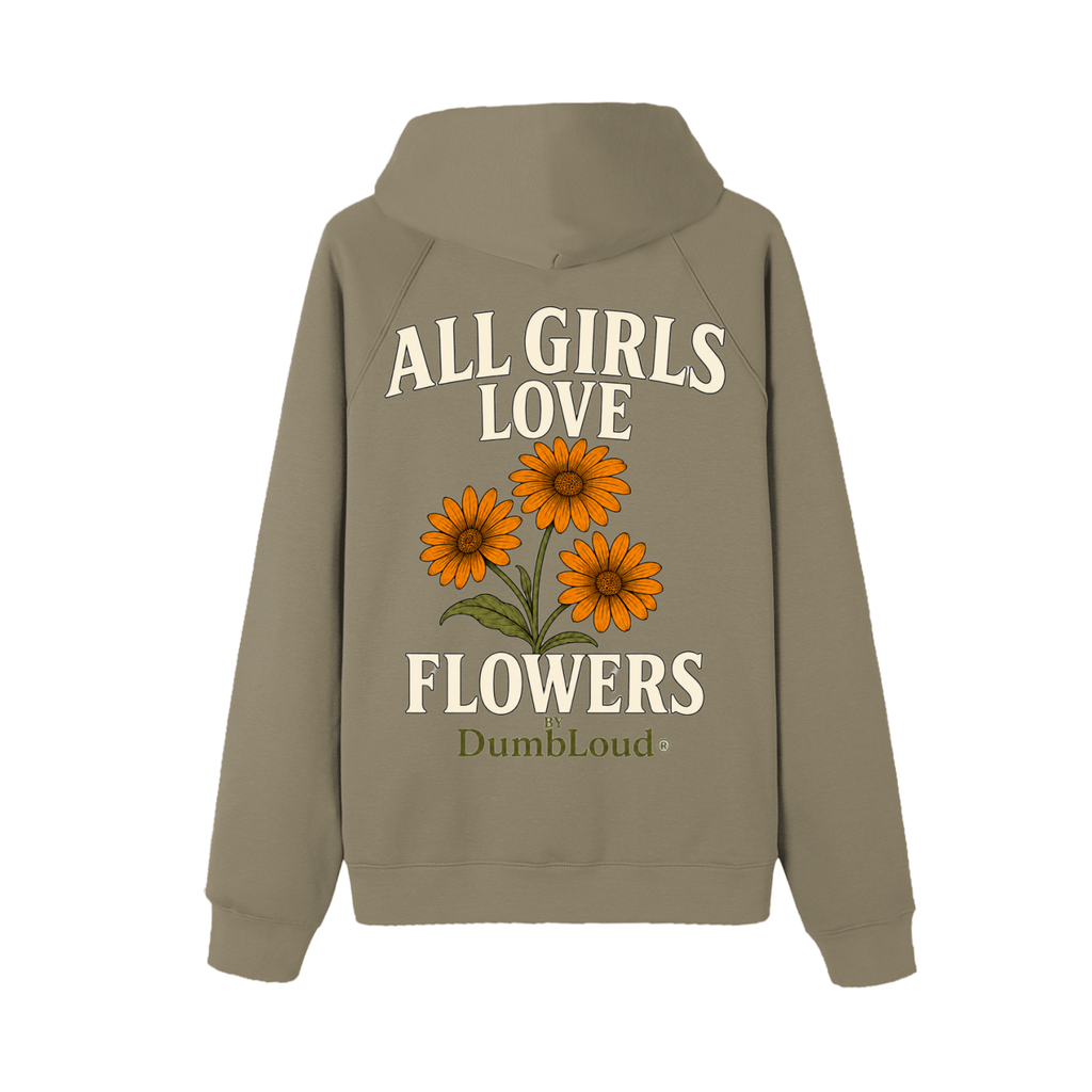 All Girls Love Flowers Fleece Hoodie