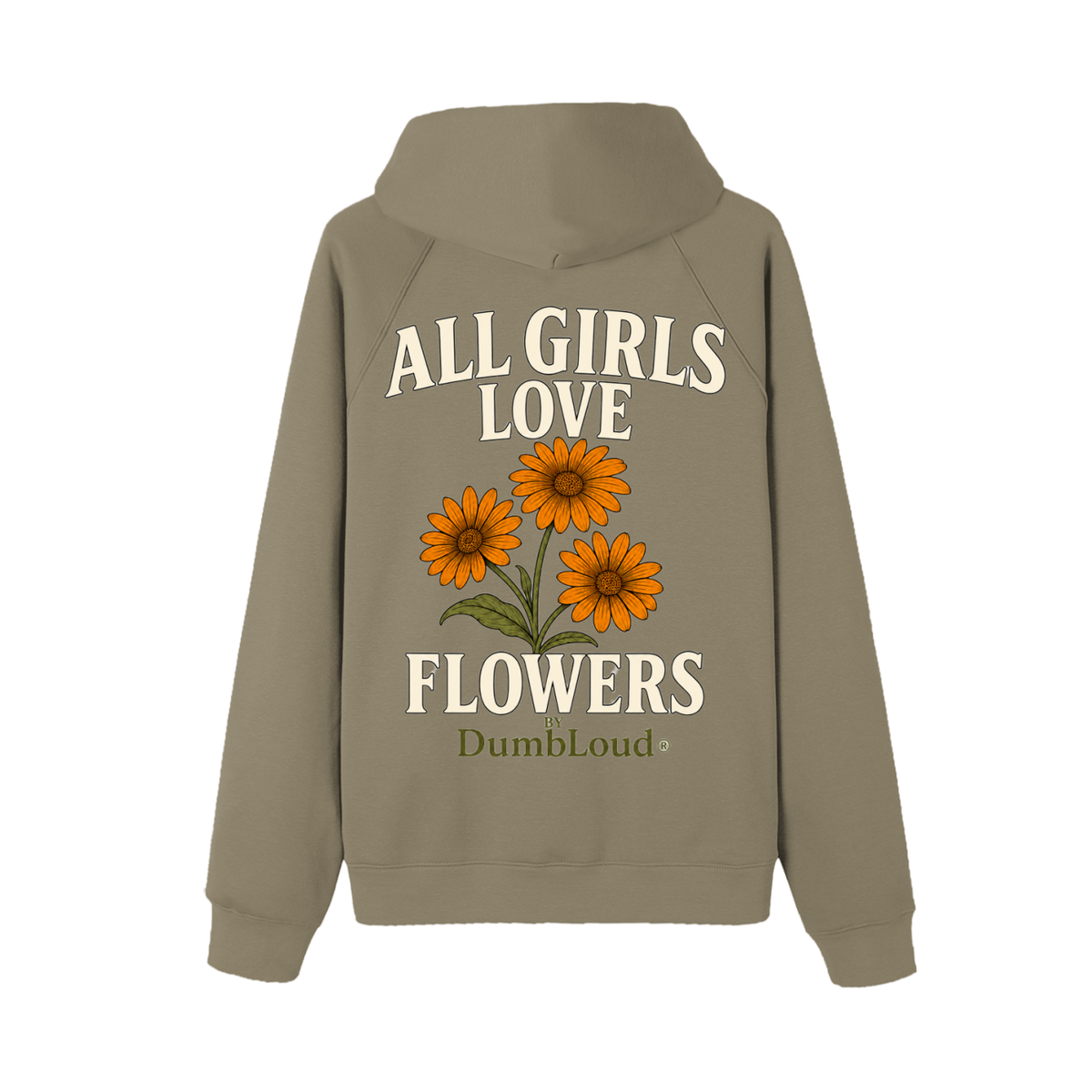 All Girls Love Flowers Fleece Hoodie
