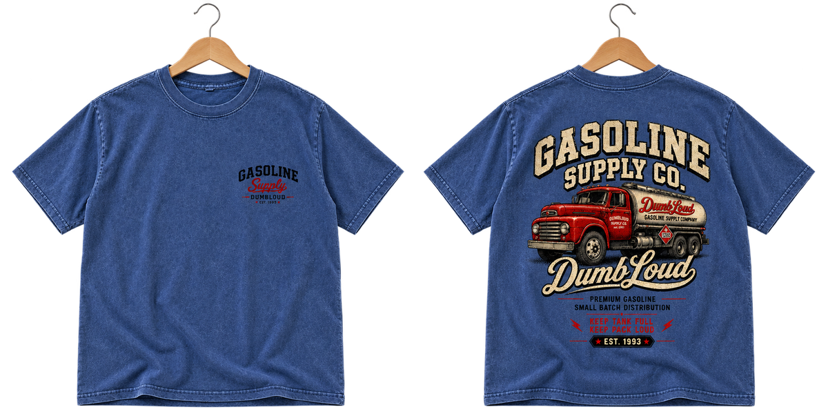 Gasoline Supply Company on wooden hanger