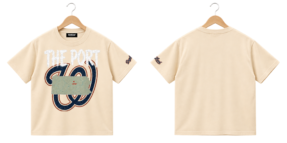 Up top Tee on wooden hanger